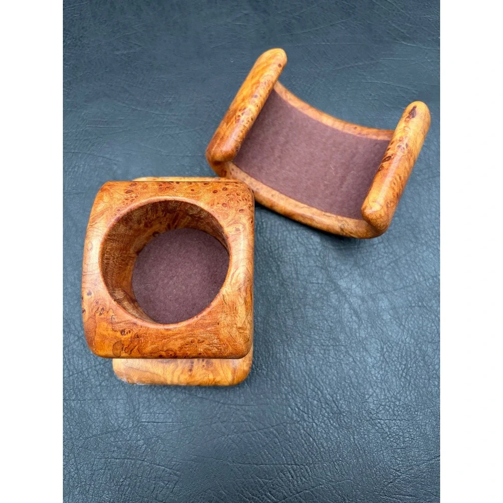 Fred Marilyn Buss Maple Burl Wood Jewelry Box Handcrafted Organic Puzzle Box